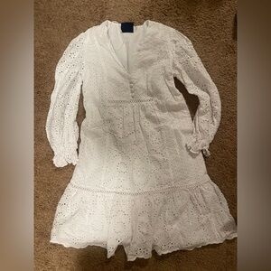 White Embroidered Dress